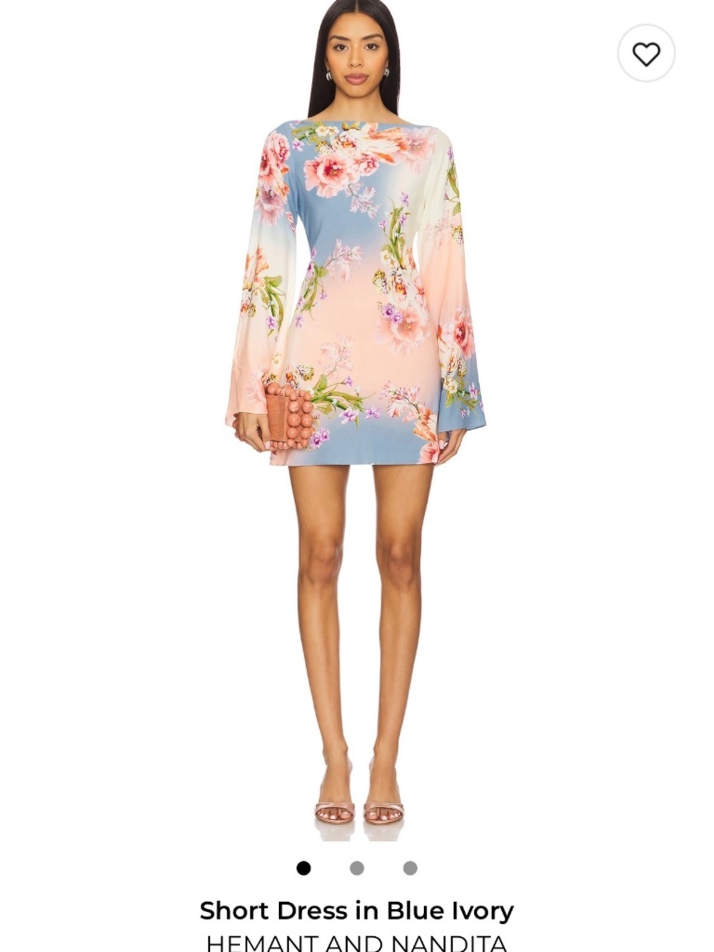 HEMANT AND NANDITA dress - size Large with alterations to waist and sleeve NWT
